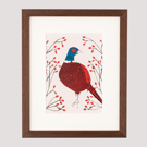 Pheasant print, Bird Print, Art Print, Bird Art 