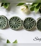 Dorset button barrette hair clip - Image 2