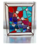 Treasure Chest Stained Glass Suncatcher Handmade 001 Abstract - Image 3