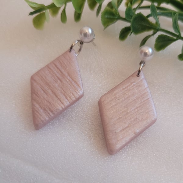 dust pink earrings