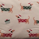 Christmas Dachshund Dogs Fabric