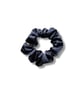 Midnight Blue Mulberry Silk Scrunchie - Regular