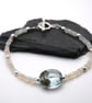 lampwork glass and opal beaded bracelet - Image 2