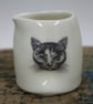 Small porcelain jug with pinched sides - Image 1