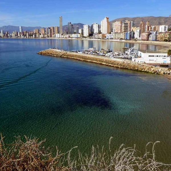 Benidorm Mal Pas Beach Costa Blanca Spain Photograph Print