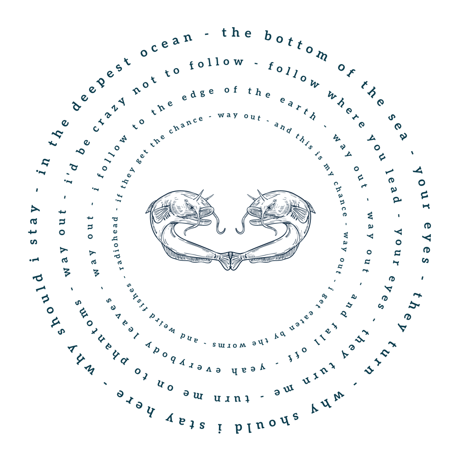 ON SALE - RADIOHEAD - WEIRD FISHES-ARPEGGI - GREETING CARD