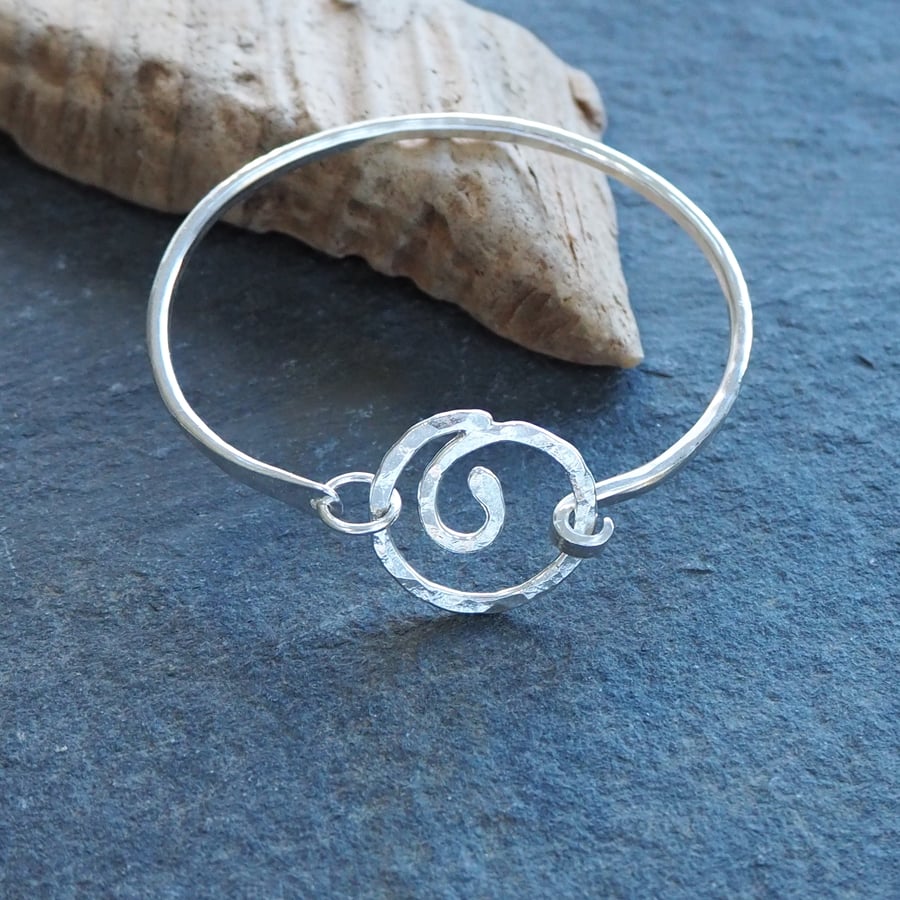 Silver Bangle - hallmarked silver bangle