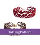 PDF Tatting Pattern - Lillian Bracelet With and Without Beads - Intermediate - Image 1
