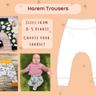 Baby, Toddler, Kid's Harem Trousers