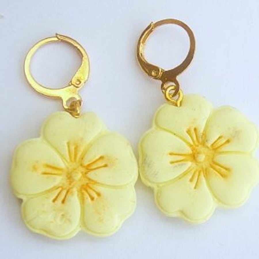 Handcrafted Primrose Earrings