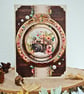 Well Done Vintage Style Card With A Photo Camera & Florals, Beige & Brown - Image 2