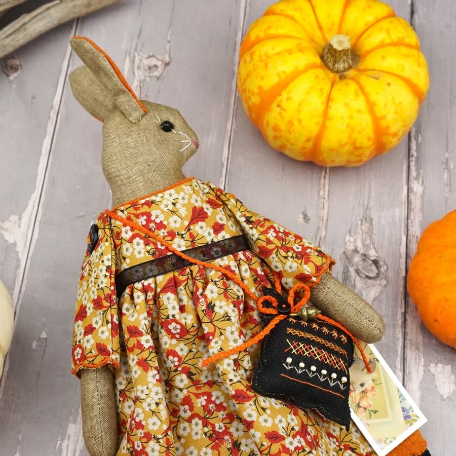 Yarrow, A Midnight Bunny in Liberty Lawn