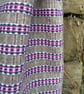 Mini Hot Waterbottle - Grey & Damson mix Handwoven in Wales - Image 6