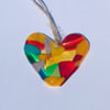 Hanging glass heart 