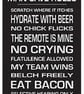 Man Cave Rules Funny Decorative Magnet - Image 2