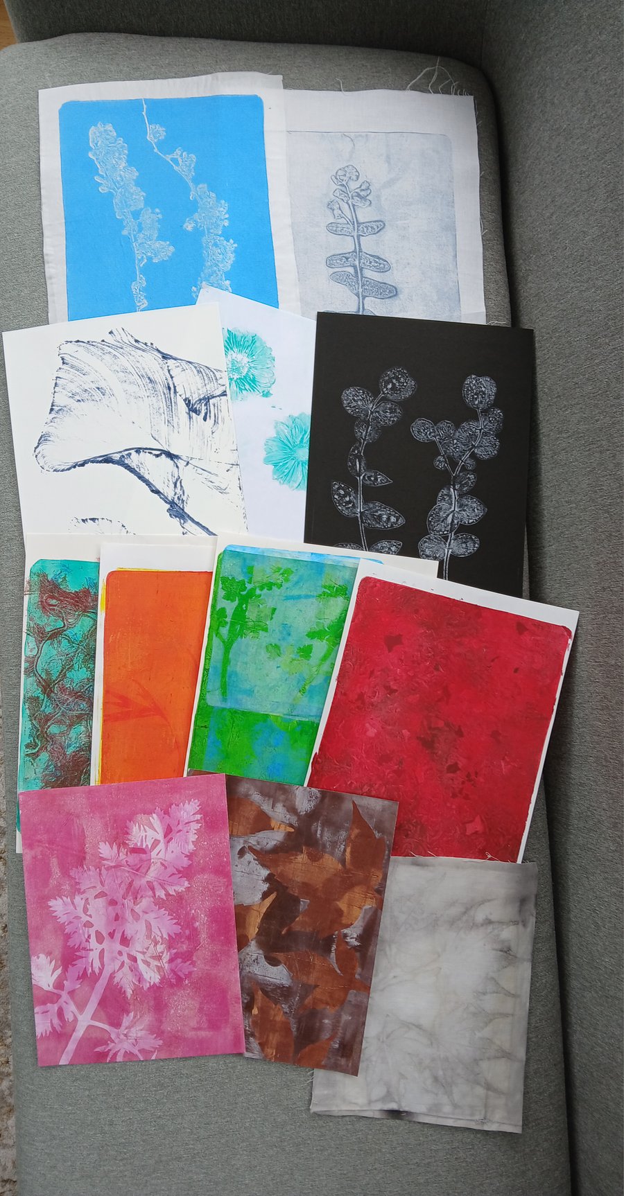 Pack of Miscellaneous Prints: Eco Print, Gelli Prints, Monoprint