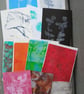 Pack of Miscellaneous Prints: Eco Print, Gelli Prints, Monoprint
