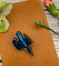 Kingfisher Wooden Pin Badge - Image 3