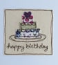 Personalised Embroidered Birthday Cake Card - Image 7