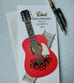Guitar Birthday card for Dad - Happy Birthday wishing you a terRIFFic time  - Image 6