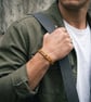 Personalised Leather Bracelet with Coordinates and Optional Secret Message  - Image 4