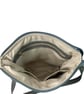 Genuine leather and Harris tweed handbag in grey and blue - Image 9