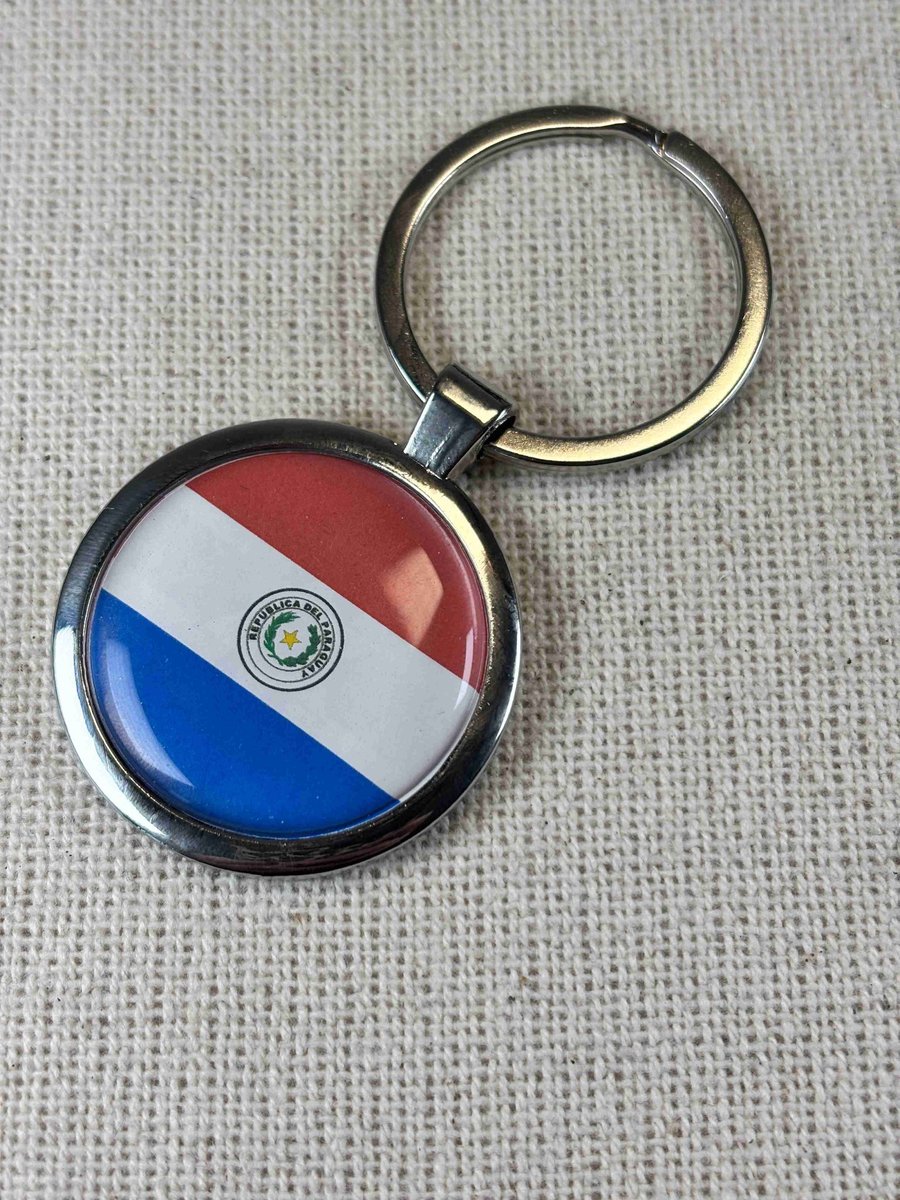 Paraguay Flag Keyring