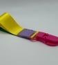 Ribbon Fidget with Colourful Plastic (Pacifier-Braces Style) Clip - Image 2