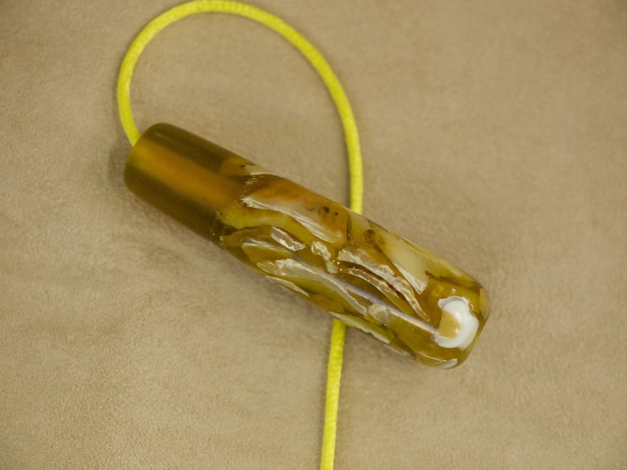 Unique light pull pendant, hand crafted with sea shells, made in Orkney. lps16