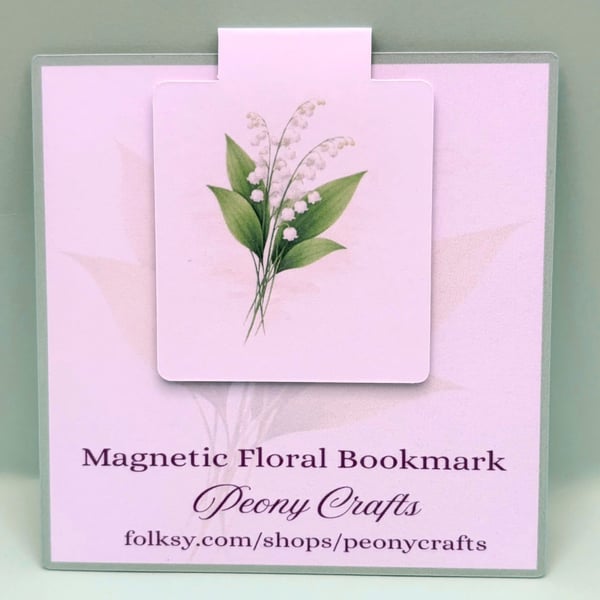 Lily of the Valley Magnetic Bookmark - Botanical Bookmark Gift