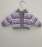 Striped cardigan for a newborn baby - Image 6