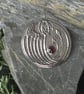 Large Mackintosh Brooch with Garnet - Image 4