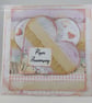 Handmade collage Paper (1st) Anniversary card - Image 1