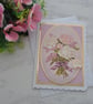 Best Wishes Birthday Card Vintage Flowers Bouquet 3D Luxury Handmade Card - Image 1