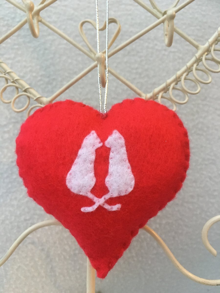 Valentine’s Decoration Cat’s – Cat’s decoration – Cat Couple - Valentine’s Gift 