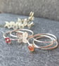 Sterling silver stacking ring set - Image 2