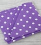 Head Scarf Purple Dotted - Image 4