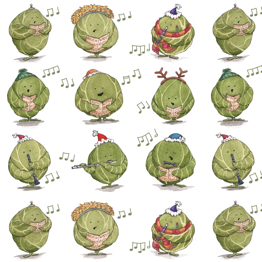 Singing Sprouts Wrapping Paper