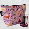 Makeup bags purple highland cows