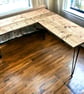 Corner Office Desk - Two Boards, Custom Made From Reclaimed Scaffold Boards And  - Image 6