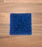 Coaster with anti-slip feet - blue, purple, and green mix (Pattern 2) - Image 1
