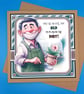 Funny Gardening Card For Him, Decoupage, Large - Image 3