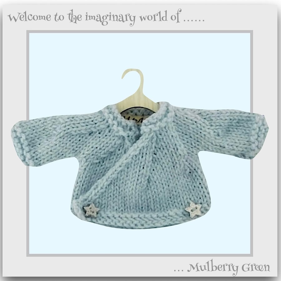 Pale Blue Crossover Cardigan 