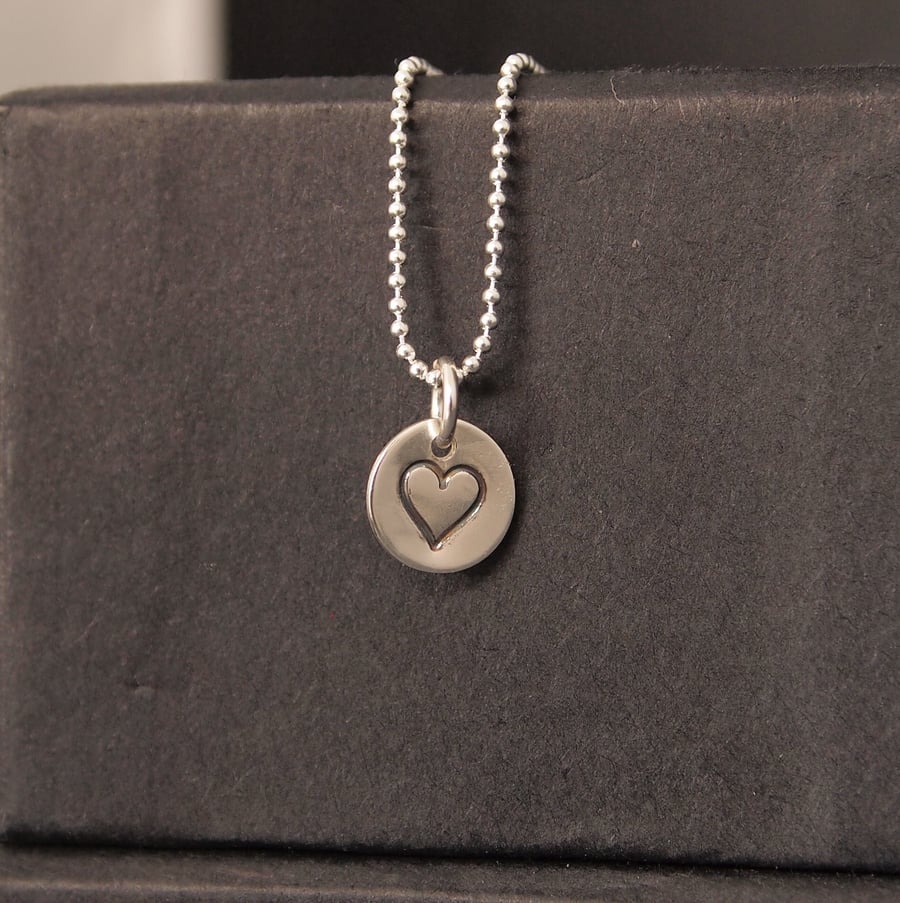 Silver Heart Pendant in Sterling Silver