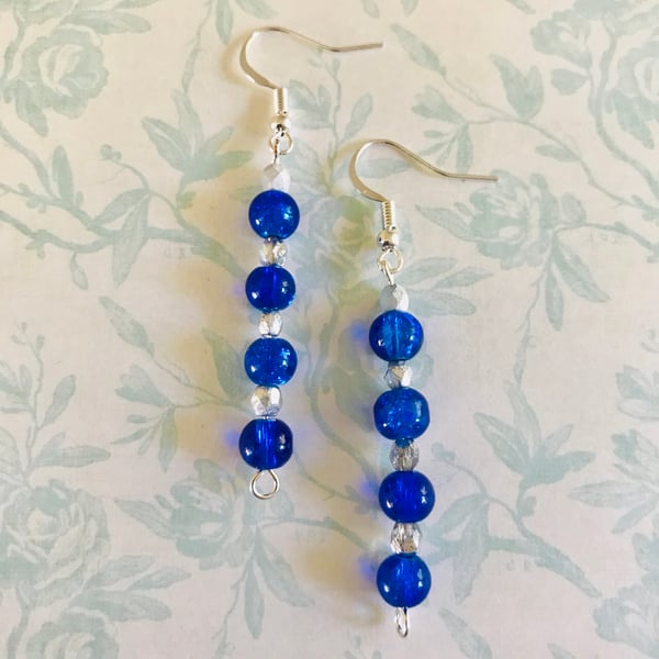 Beaded Dangle Earrings 
