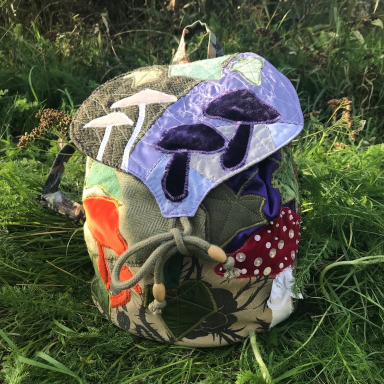 Magical Mushroom Witch's Backpack