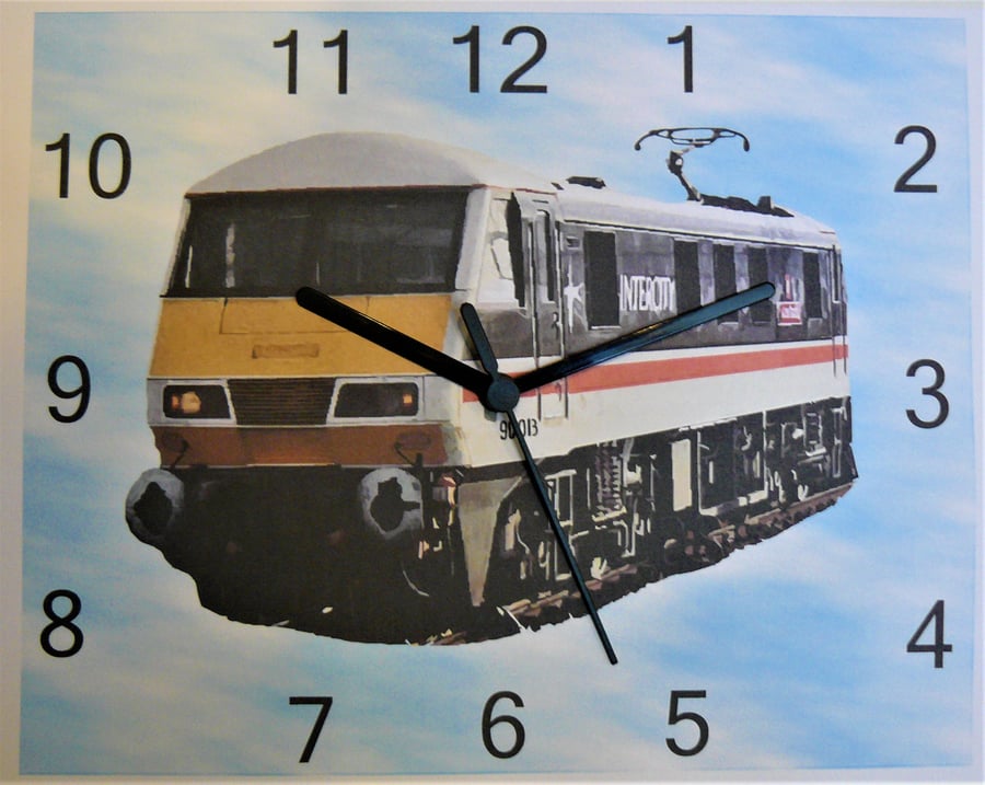 Class 90 Electric Locomotive wall hanging clock classic british rail electric lo