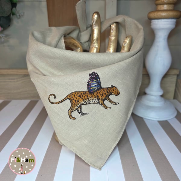 Scarf Bandana Neck Triangle Leopard 