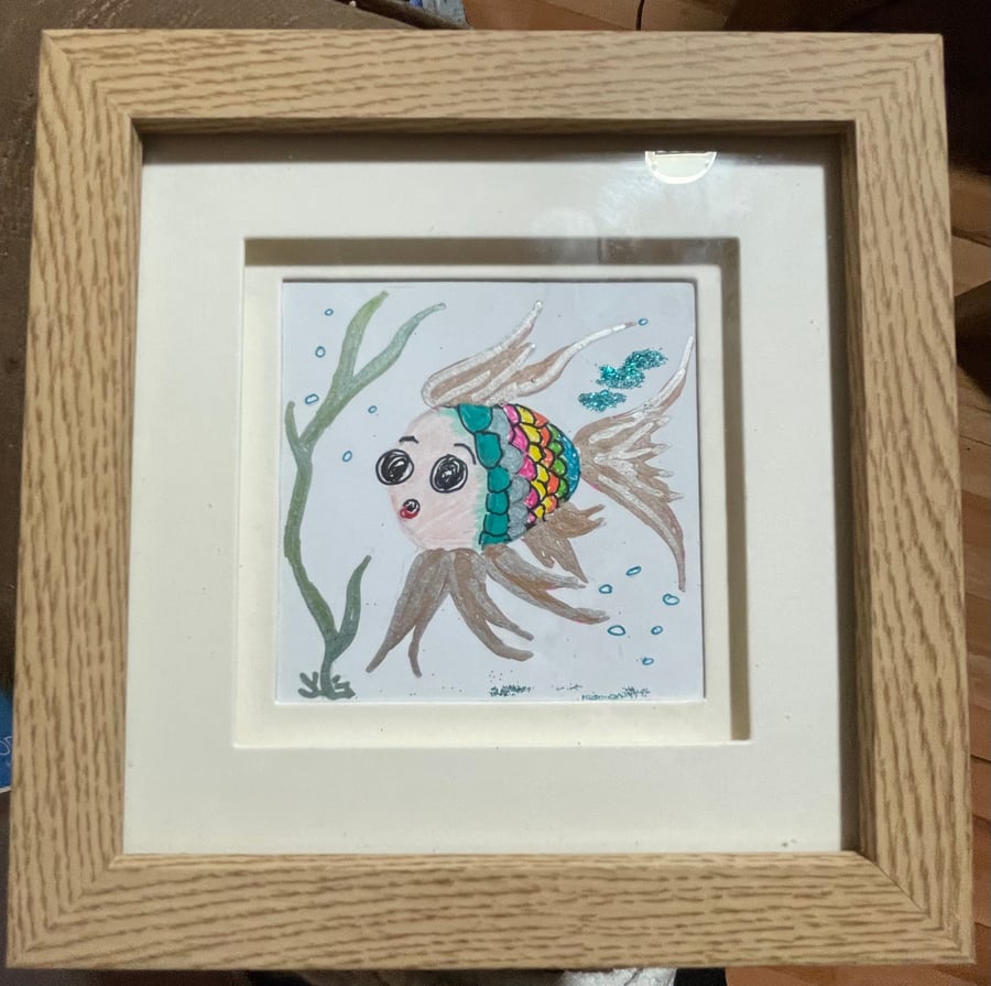 Framed Cartoon Fish