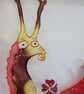 Kids room decor Hand Painted Glass Art Painting wall art Framed Unique Handmade - Image 7